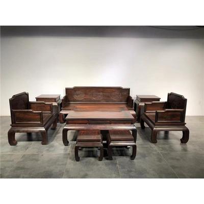 老挝大红酸枝家具木沙发实