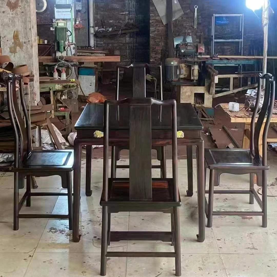 红木家具茶桌椅老挝大红酸枝木茶桌交趾黄檀新中式功夫茶台组合