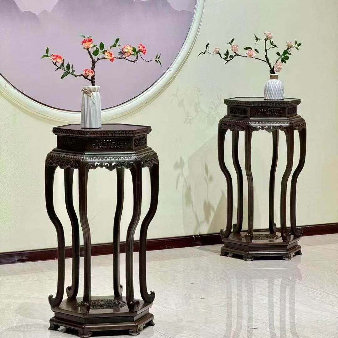 红酸枝木明式古典长方底座花瓶盆景古玩摆件佛像玉器中式红木托架,住宅家具,红木边桌几类,淘宝优惠券,粉丝福利购,淘宝优惠卷