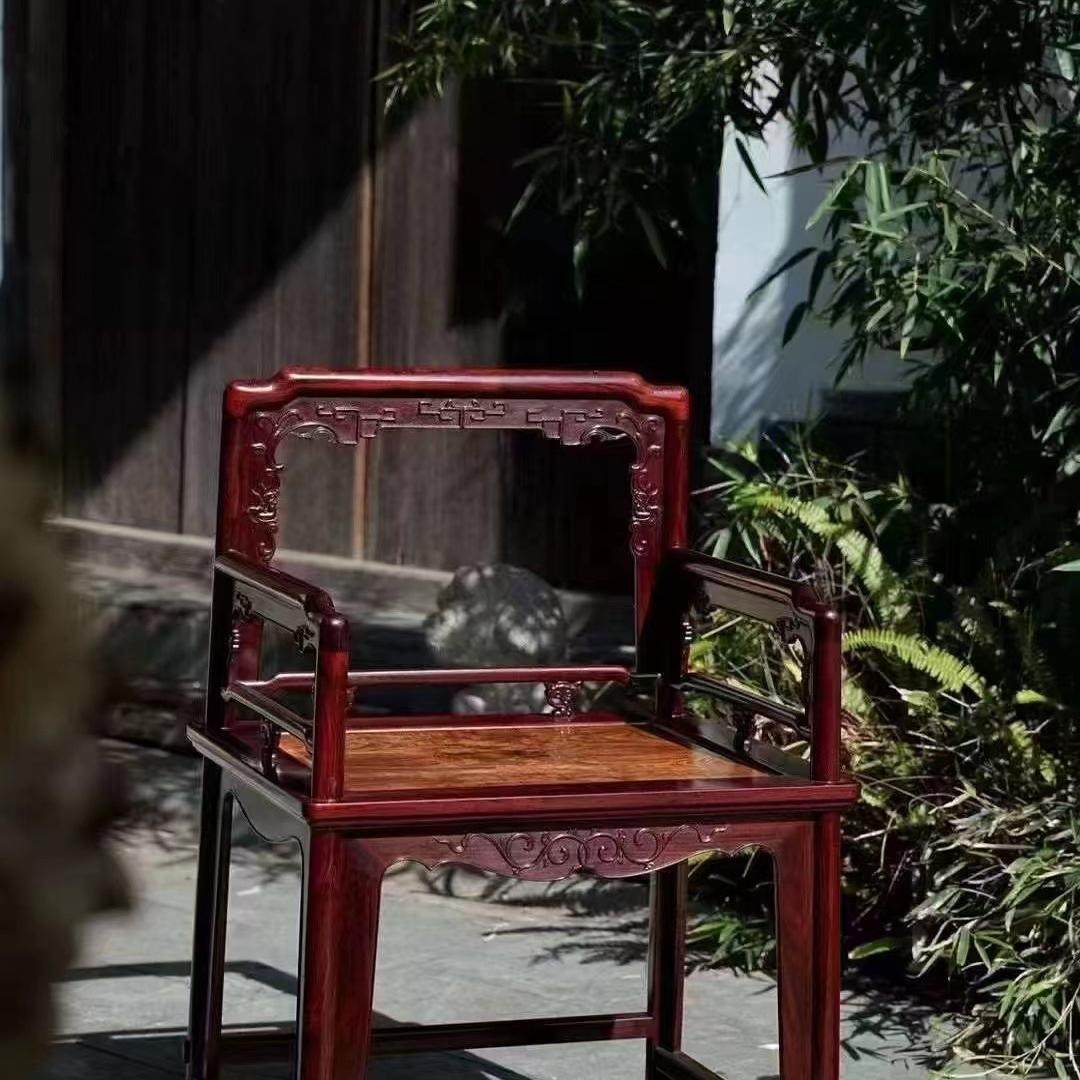 印度小叶紫檀圈椅三件套红木家具皇宫椅官帽椅子明式客厅古典榫卯,住宅家具,红木边桌几类,淘宝优惠券,粉丝福利购,淘宝优惠卷