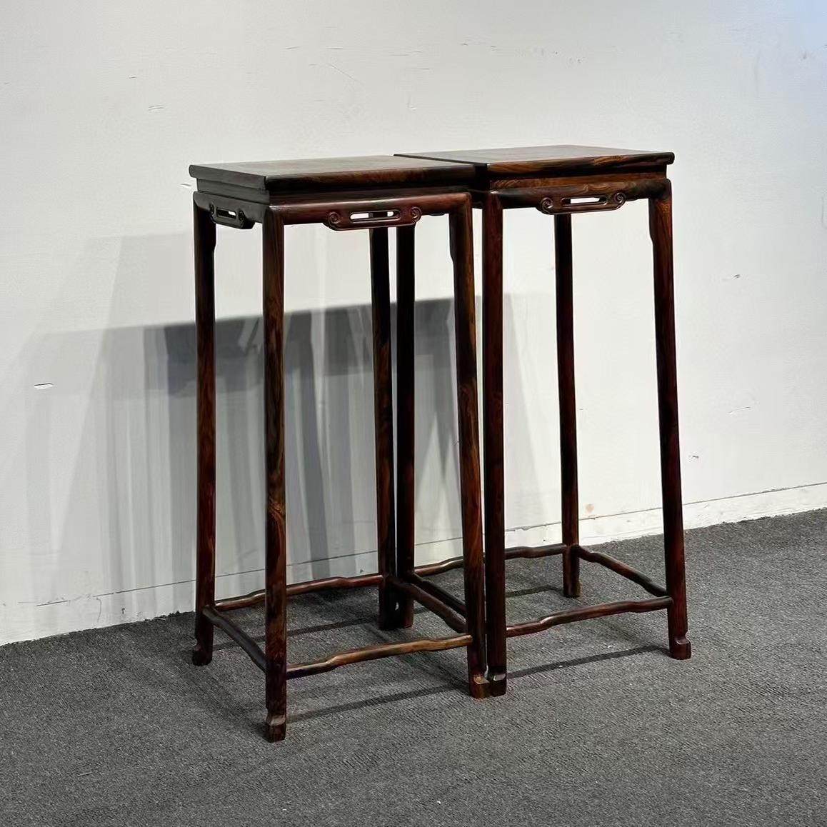 明式红酸枝正方底座多肉菖蒲微型盆景花几花瓶花盆古玩红木小花架,住宅家具,红木边桌几类,淘宝优惠券,粉丝福利购,淘宝优惠卷