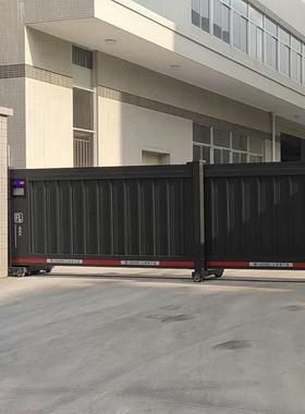 电动伸缩门工业门伸缩门自动门平移门源头厂家段滑门封板