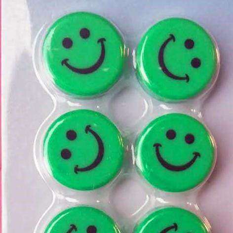 2cm圆形平面笑脸哭脸平脸磁扣黑白板磁粒彩色磁钉磁力贴卡通磁铁