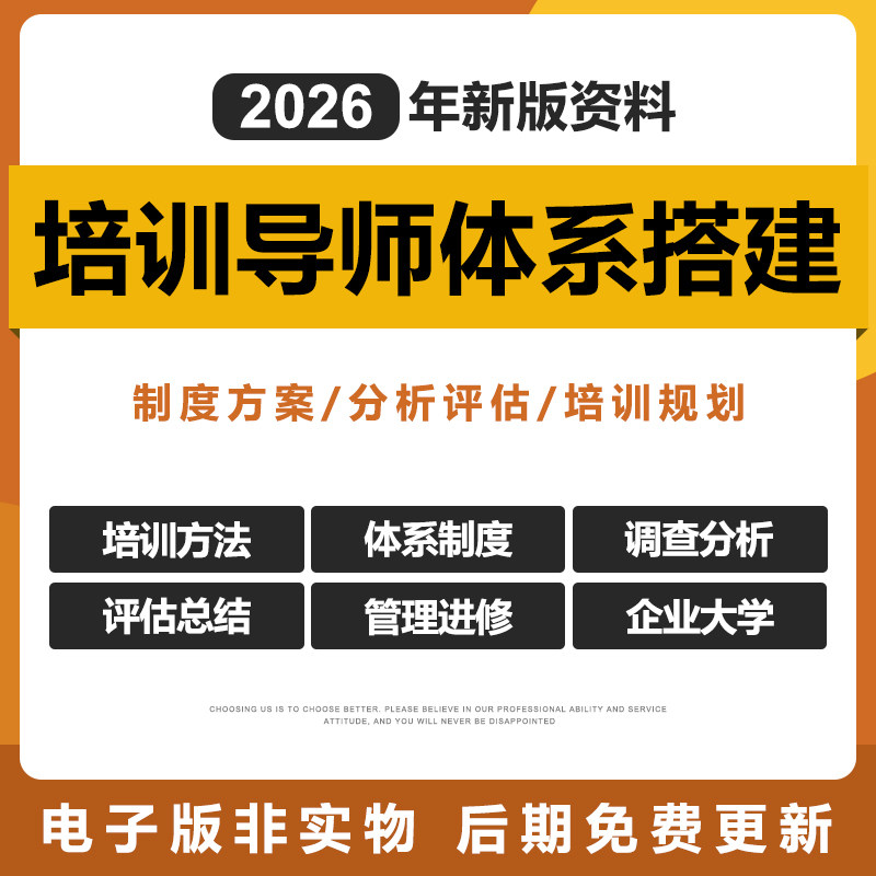 2026公司培训师培训体系搭建规划方案HR员工企业大学方法课件评