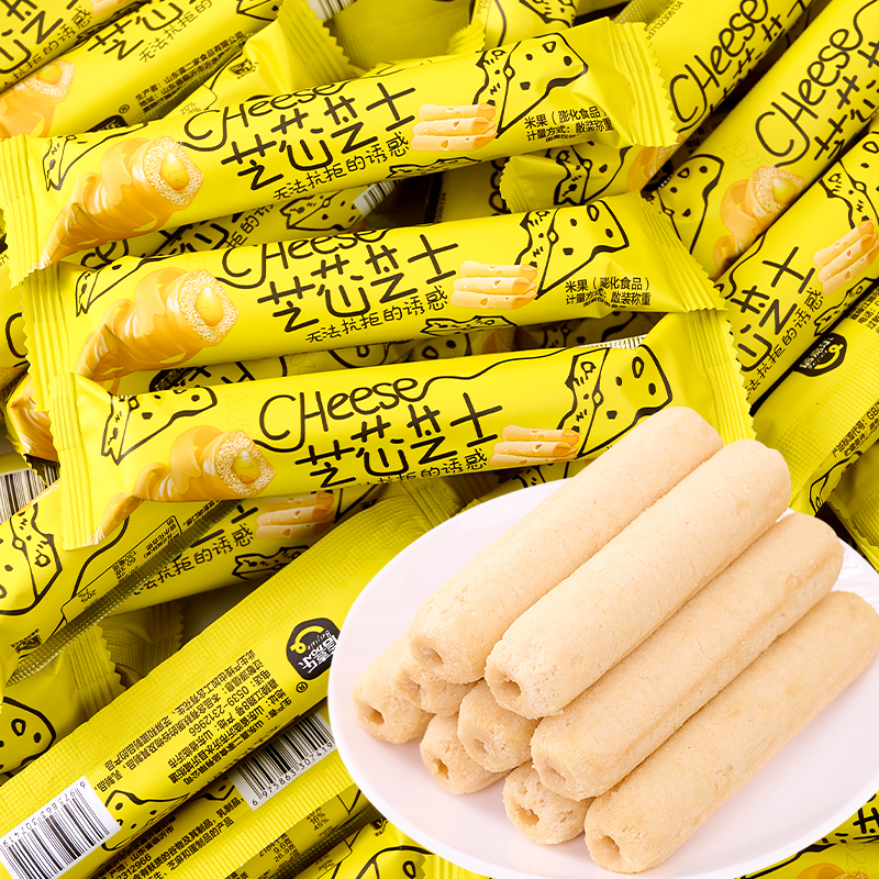 芝士米果棒夹心米果卷