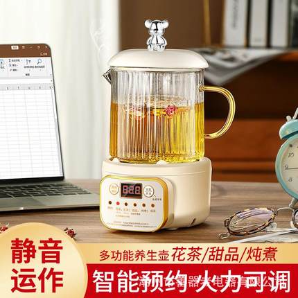 多功能养生壶办公室小型全自动煮茶壶家用迷你玻璃养生杯mini一人