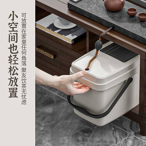 茶水桶废水桶茶叶桶功夫茶桶茶渣桶排水桶小号茶台泡茶桶茶具配件