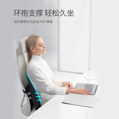 PPW人体工学靠垫办公室护腰靠背垫椅子靠枕腰垫座椅腰靠腰托坐垫
