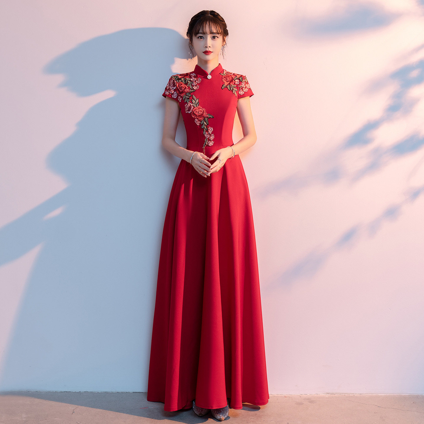 新款大合唱演出服女长裙晚礼服