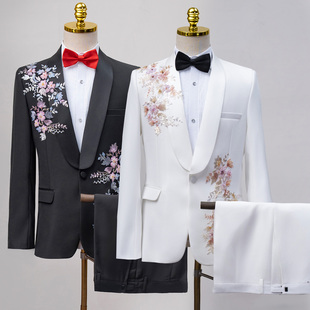 合唱演出西服套装歌手主持人艺考服装男成人西装学生青年中年礼服