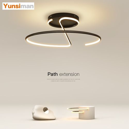 韵丝蔓创意led吸顶灯书房客厅灯现代简约大气餐厅灯房间卧室灯具