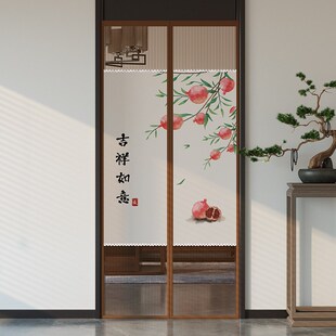 门帘隔断帘防蚊夏季门帘磁吸条强力透风不透人门帘2024新款高档