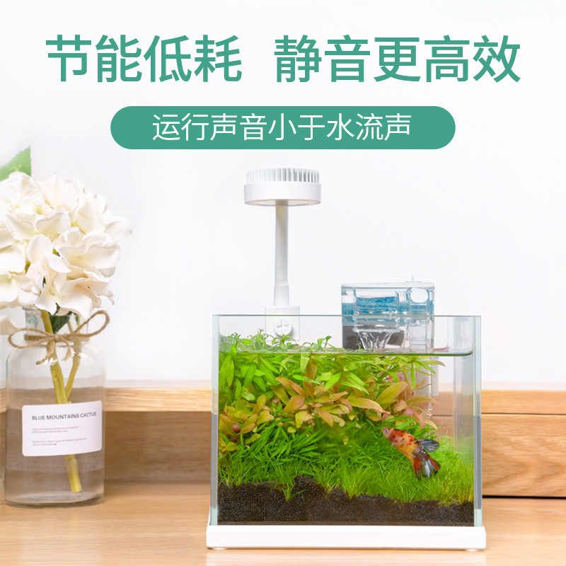 Nepall尼泊洱鱼缸过滤器三合一静音瀑布增氧循环泵壁挂外置过滤盒图片
