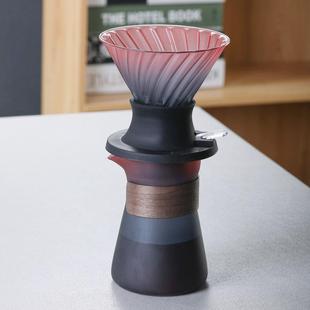 手冲聪明杯V60咖啡滤杯滴漏式 咖啡分享壶家用浸泡过滤器套装