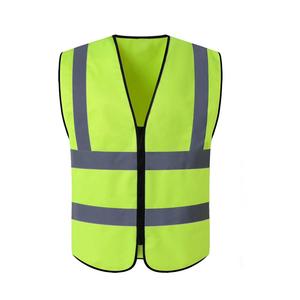 厂家直销 优质实惠反光销背心 六条拉链反光衣 可印字荧光橙成人