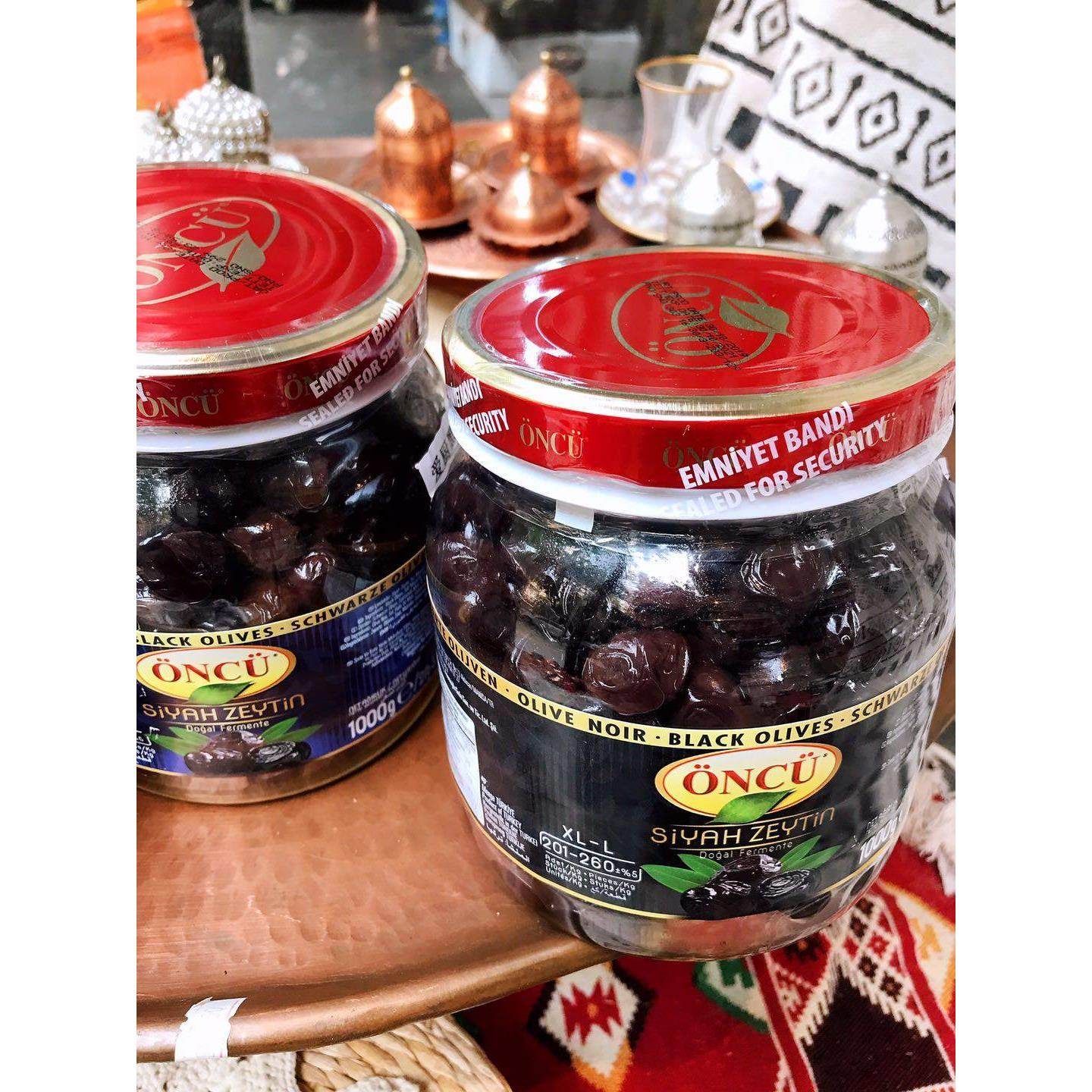 BLACK OLIVES土耳其黑橄榄有核油浸橄榄果原味即食沙拉风干果1kg