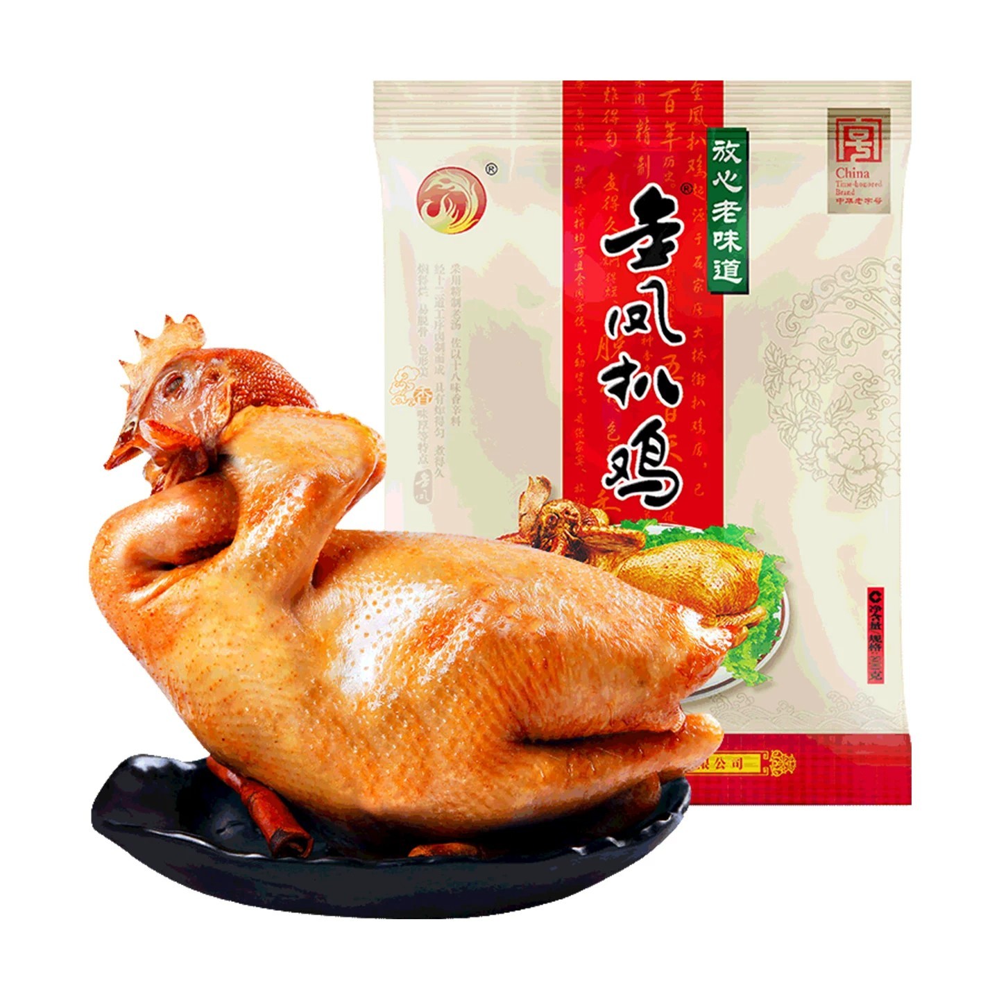 正宗金凤扒鸡老字号扒鸡烧鸡五香脱骨即食卤味熟食河北石家庄特产