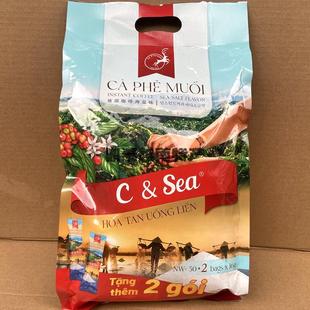 越南C&Sea海盐咖啡韩版 52条 832克速溶盐味咖啡3合1即冲咖啡大包装