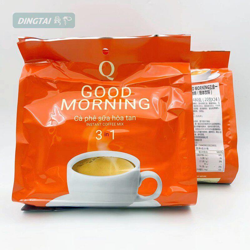 越南Q牌咖啡速溶三合一 good morning早餐coffee休闲饮品24条480g