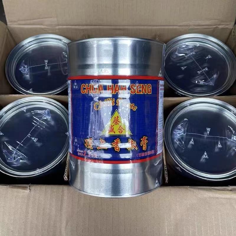 蔡合盛牌香椒膏整箱2.7kg*6桶顶上辣椒膏辣椒酱泰式冬阴汤红汤料