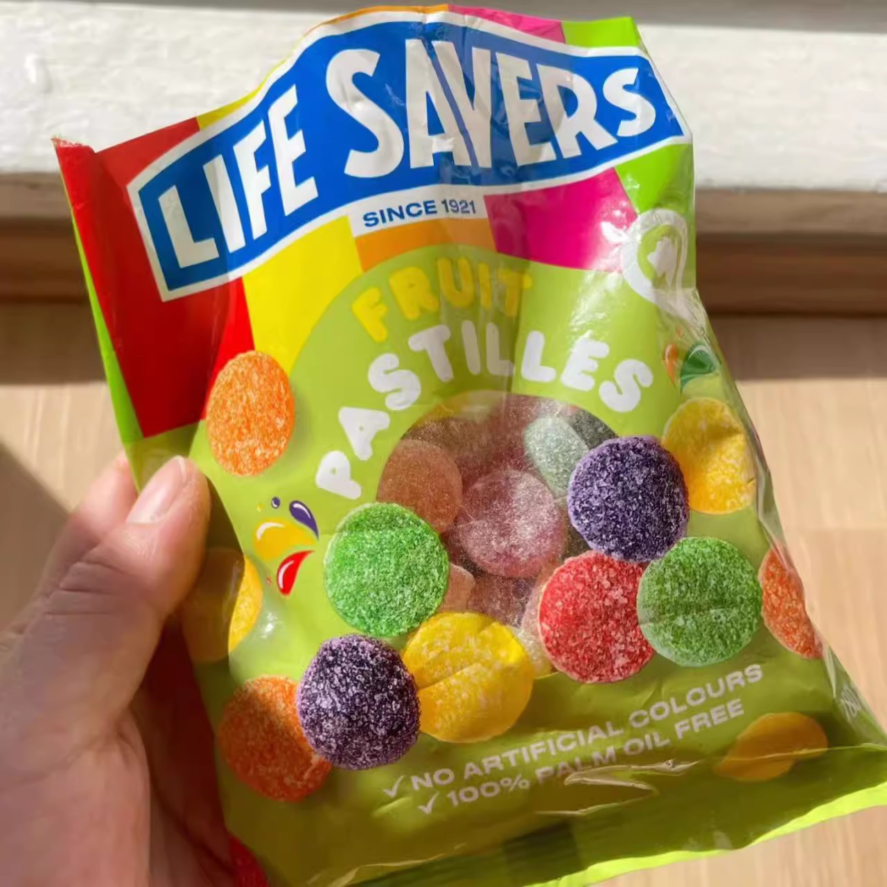 澳洲进口life savers水果果汁软糖酸酸甜甜多口味儿童休闲零食