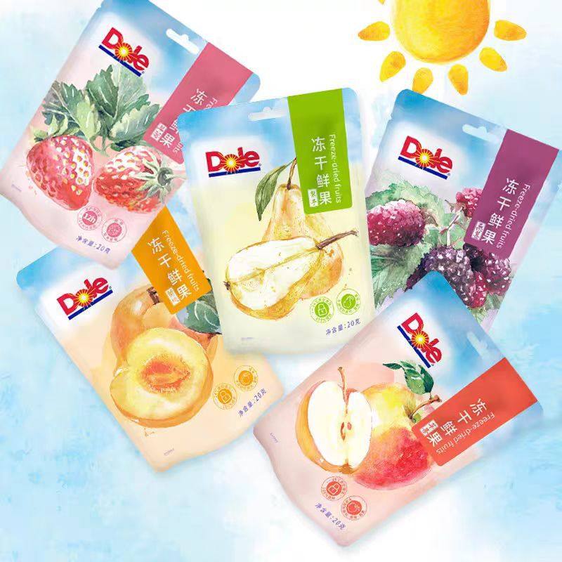 DOLE都乐冻干鲜果果干草莓苹果香蕉即食水果干休闲小吃办公室零食
