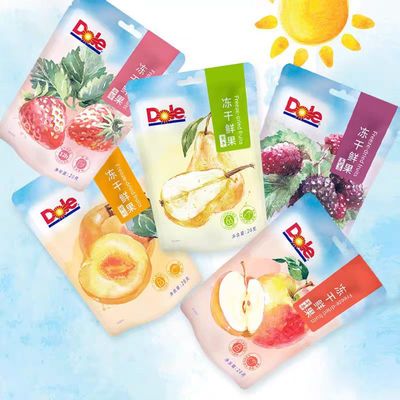 DOLE都乐冻干鲜果果干草莓苹果香蕉即食水果干休闲小吃办公室零食