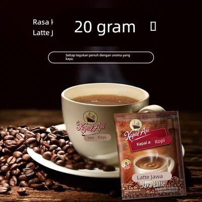 印尼原装进口火船爪哇拿铁咖啡500g*4速溶三合一咖啡粉官方授权店