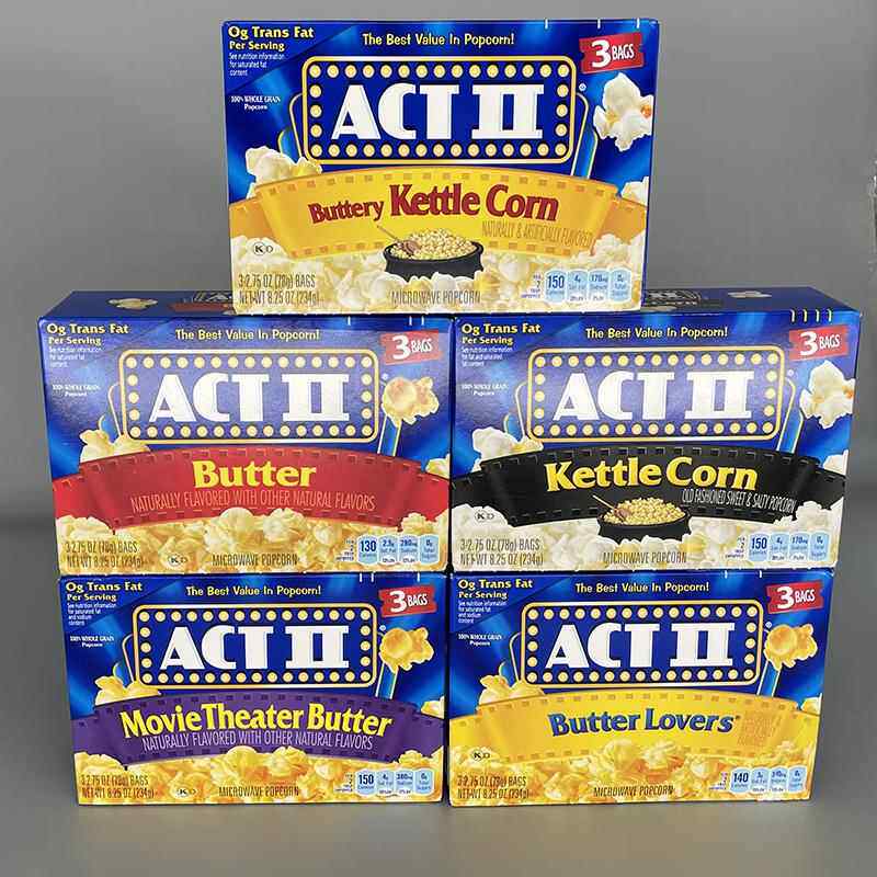 ACT POPCORN美国进口艾可提黄油爆米花 微波炉爆米花 玉米粒234g