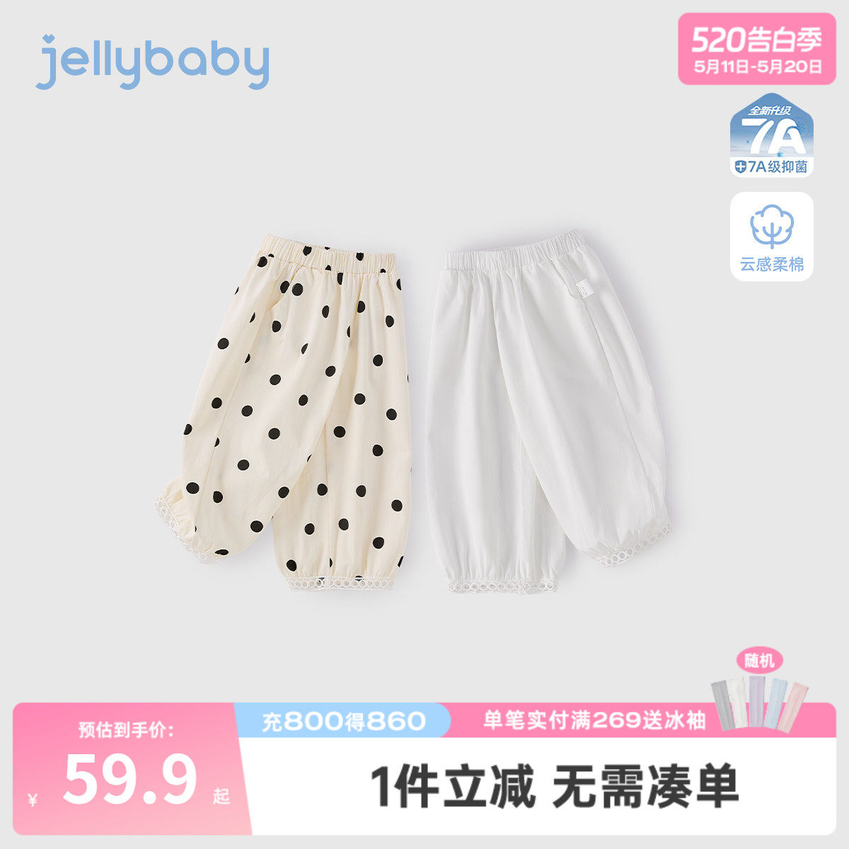 儿童休闲裤春夏新款宝宝童装夏季中大童灯笼长裤夏装宽松女童裤子