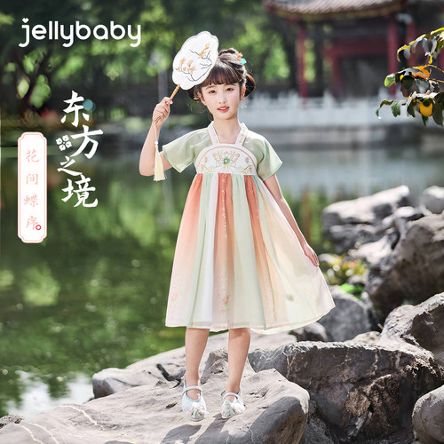 2026夏季女童新中式汉服连衣裙