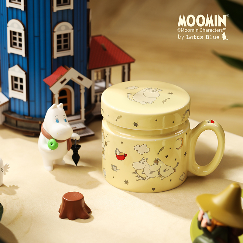 姆明陶瓷盖杯耐高温优质陶泥