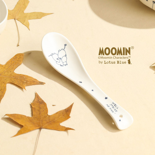 moomin陶瓷调羹饭勺家用套装