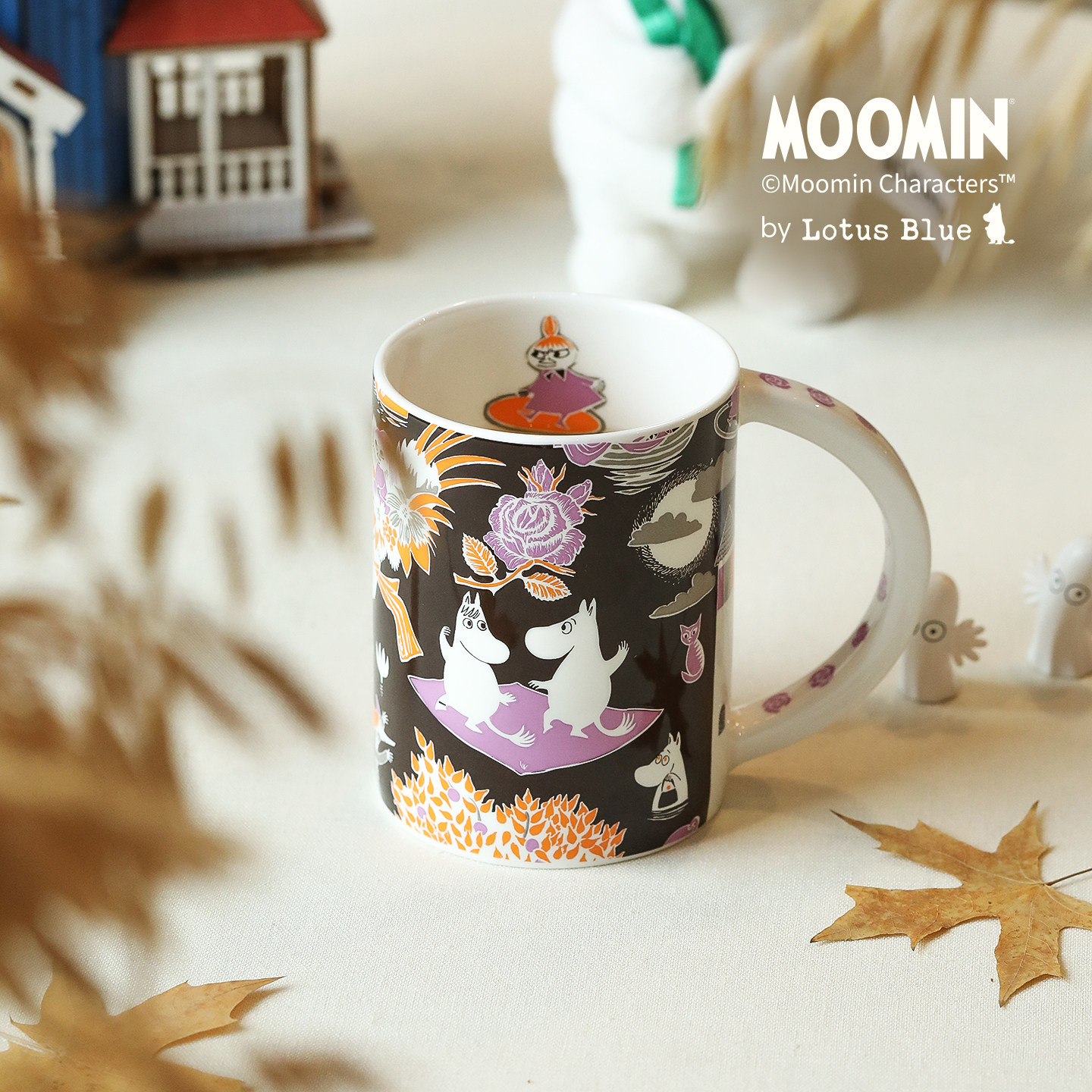 moomin姆明联名马克杯骨瓷杯水杯家用喝水杯子高颜值早餐杯陶瓷杯