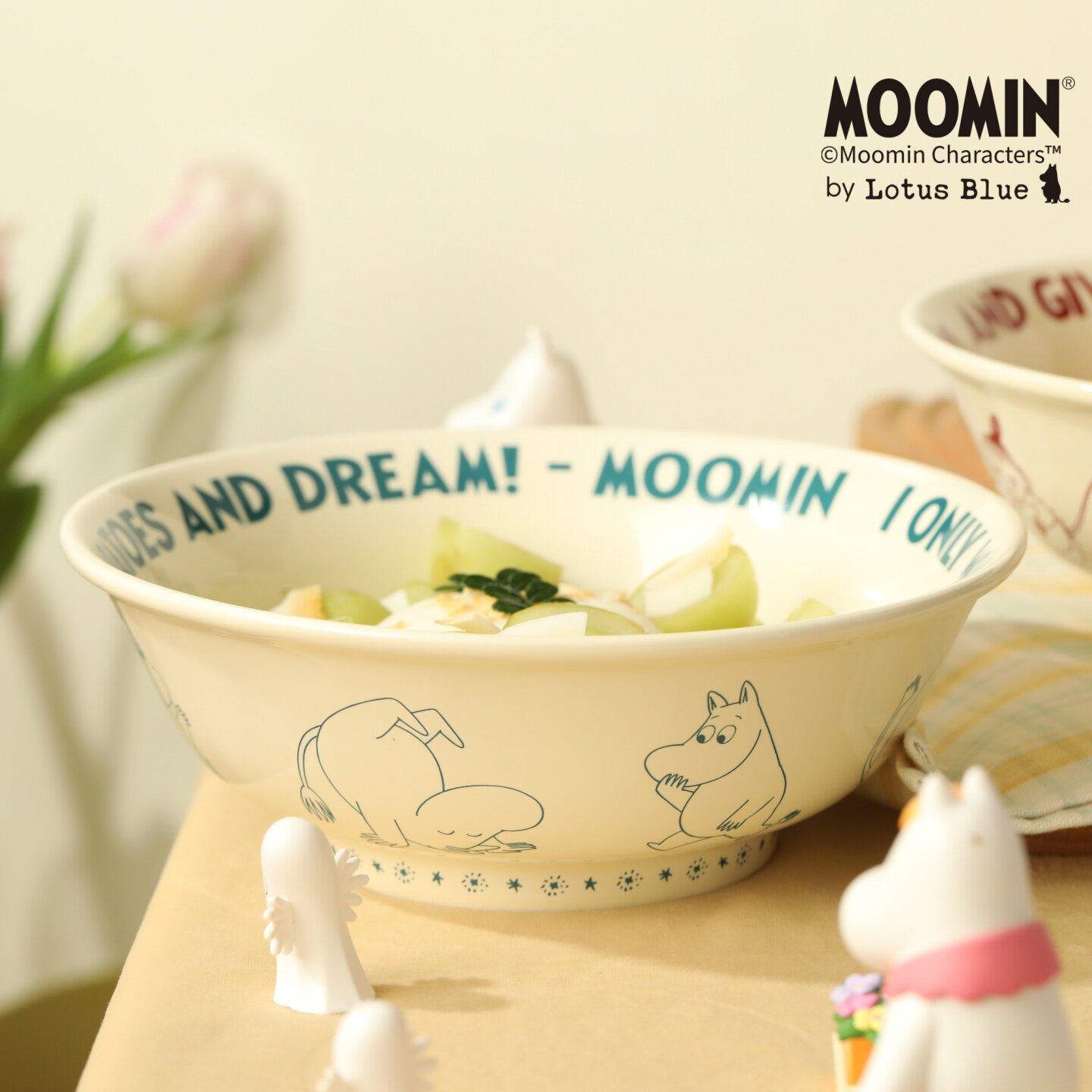 moomin姆明官方陶瓷面碗家用个人专用好看的高颜值学生宿舍泡面碗