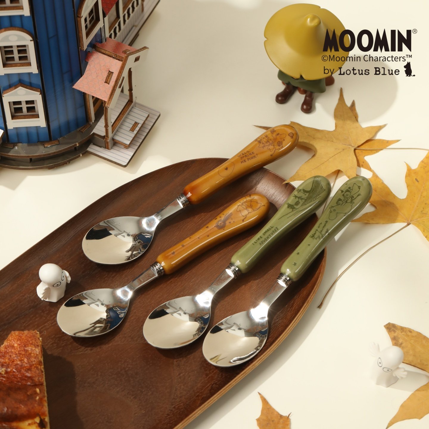 moomin姆明家用餐勺食品级304不锈钢高颜值精致可爱儿童吃饭勺子