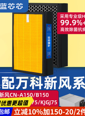 适配万科地产可邻新风系统A150/KJGS75/KJSR250L除霾滤芯滤网