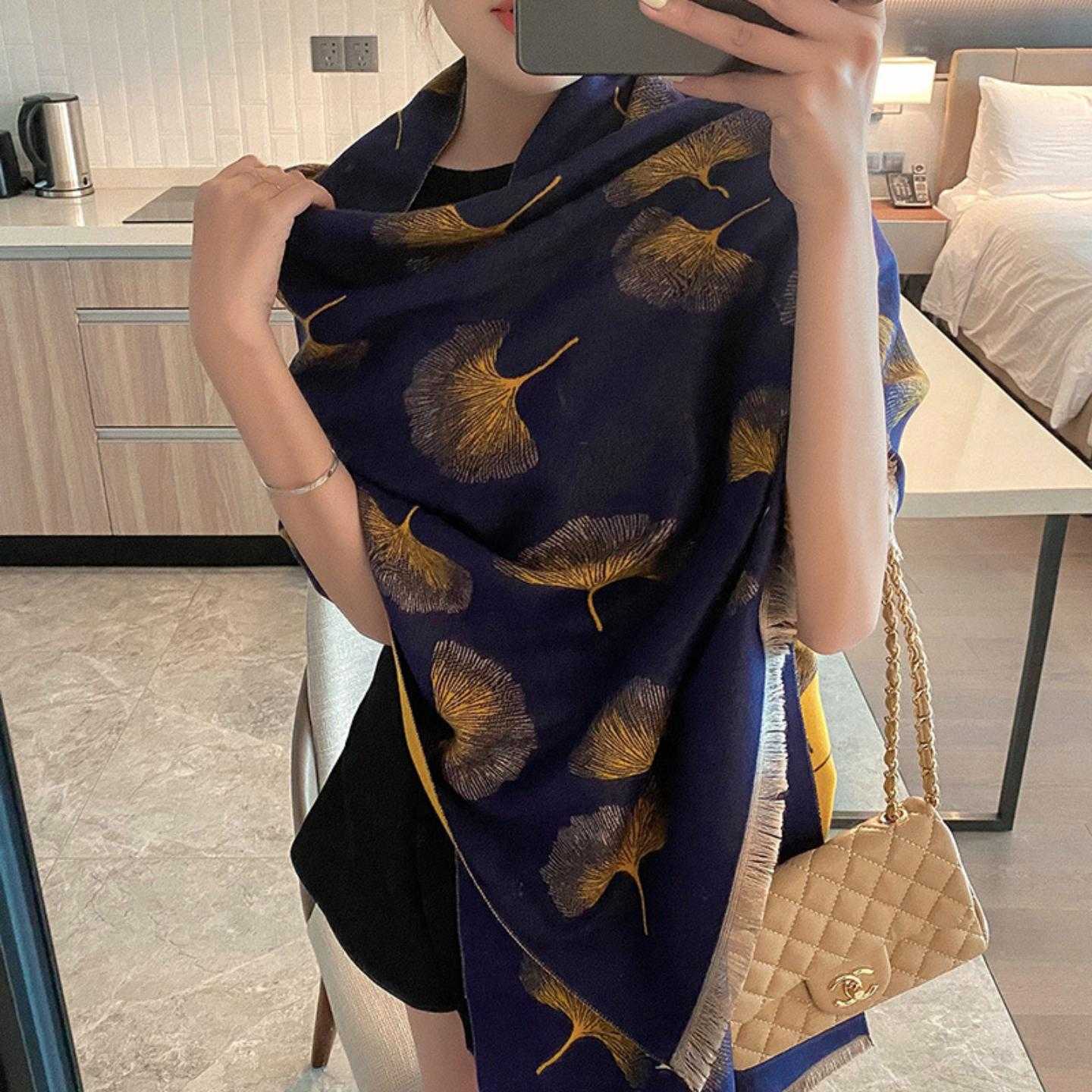 仿羊绒加长围巾女秋冬空调披肩流苏装饰保暖围脖热销