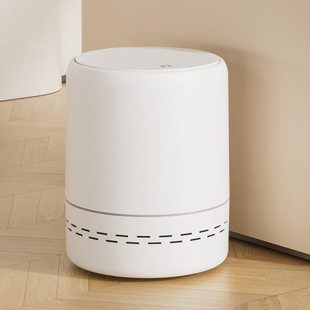 家用级感气压套袋垃圾桶按压弹盖圆柱形厨房家用厕所大号垃圾桶