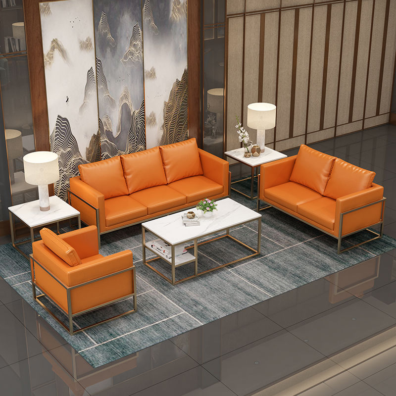 办公室商务洽谈会客沙发茶几组合台球馆桌球厅休息区接待观球沙发