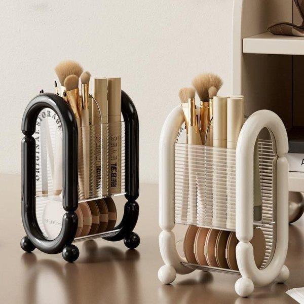 化妆刷收纳桶美妆家用桌面收纳透明化妆收纳盒学生大容量的置物架,收纳整理,化妆箱/盒,淘宝优惠券,粉丝福利购,淘宝优惠卷