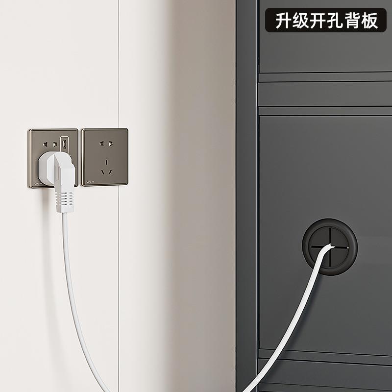 厨房置物架落地多层微波炉收纳架子多功能烤箱锅架带门储物货柜