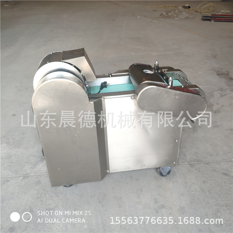 多功能食堂不锈钢切菜机 商用笋干腐竹切段电动年糕糍粑切片机