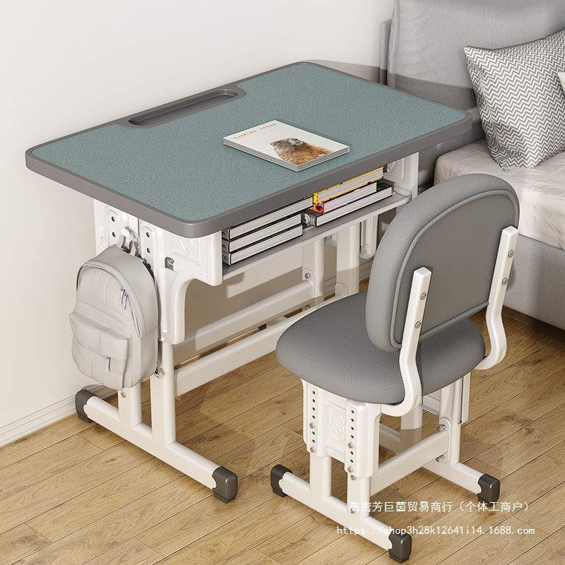 N衢1儿童书桌学习桌可升降家用简约中小学生写字桌椅套装小孩作业