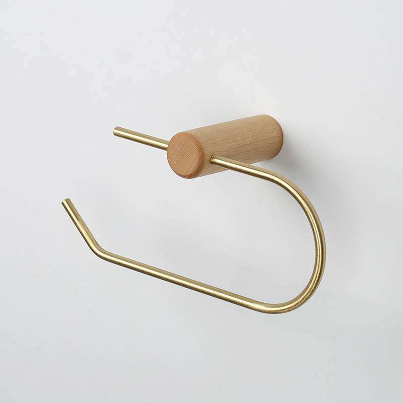 黑胡桃木卷纸架壁挂式厨房原木质厕纸架卫生间浴室创意实木纸巾架