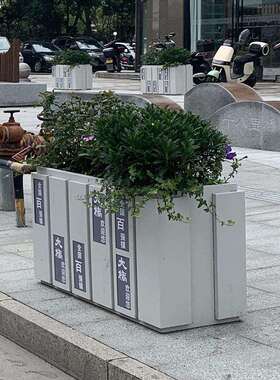 户外成品可移动不锈钢道文路景花观花架造景72224装箱饰花槽花架