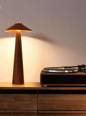 装好83193创意棒复古实台灯木立式落地灯客厅卧室书房饰床头伴睡