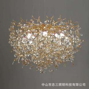 客现厅12705代水灯大气轻墅奢主灯奢华餐厅晶欧式别法式吊灯水晶