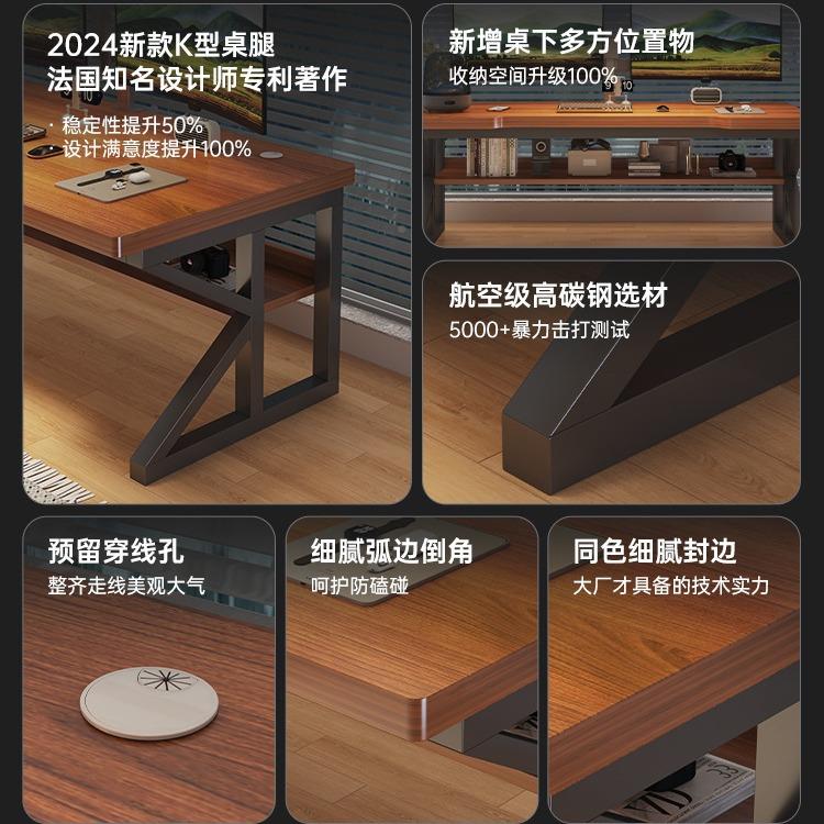 电电111脑桌台式竞工桌椅套装卧室书家用学习桌写字简易作台办公