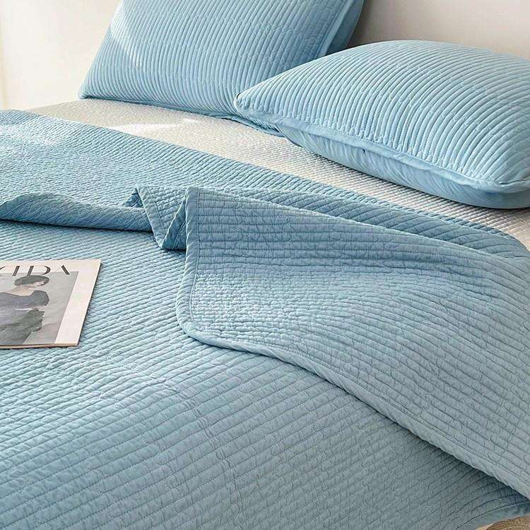 类A棉米花床填充BN18561双面纯棉床盖单件夹棉绗缝全棉榻榻加厚单